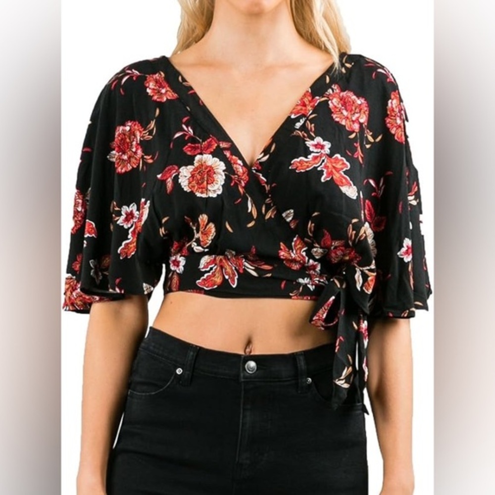 Rusty Odessa Wrap Top